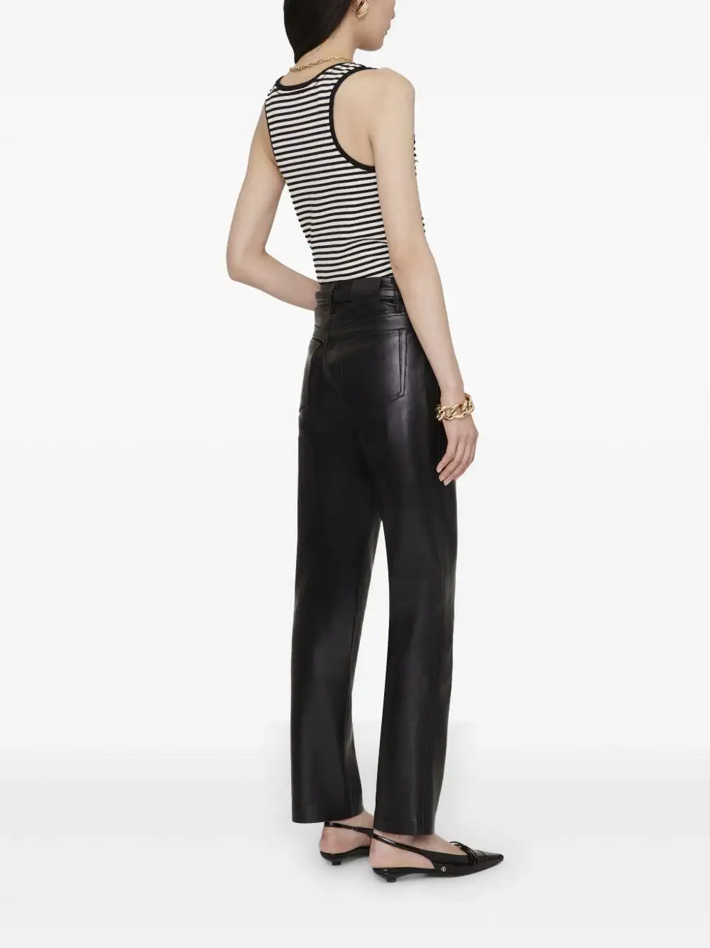 alexia tank-cream and black stripe - Image 6