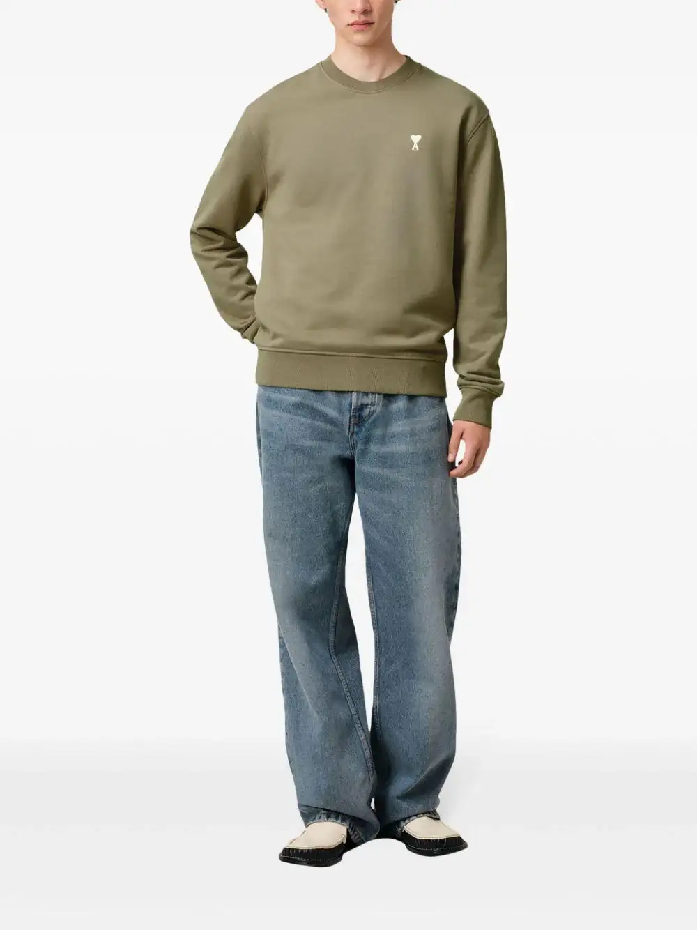 Sudadera Ami Paris Off White Ami de Coeur - Image 12