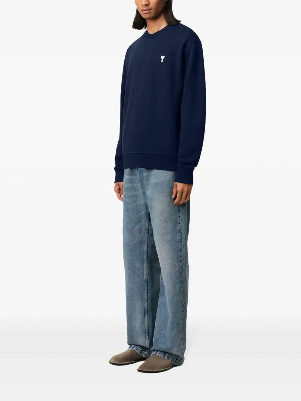Sudadera Ami Paris Off White Ami de Coeur - Image 11