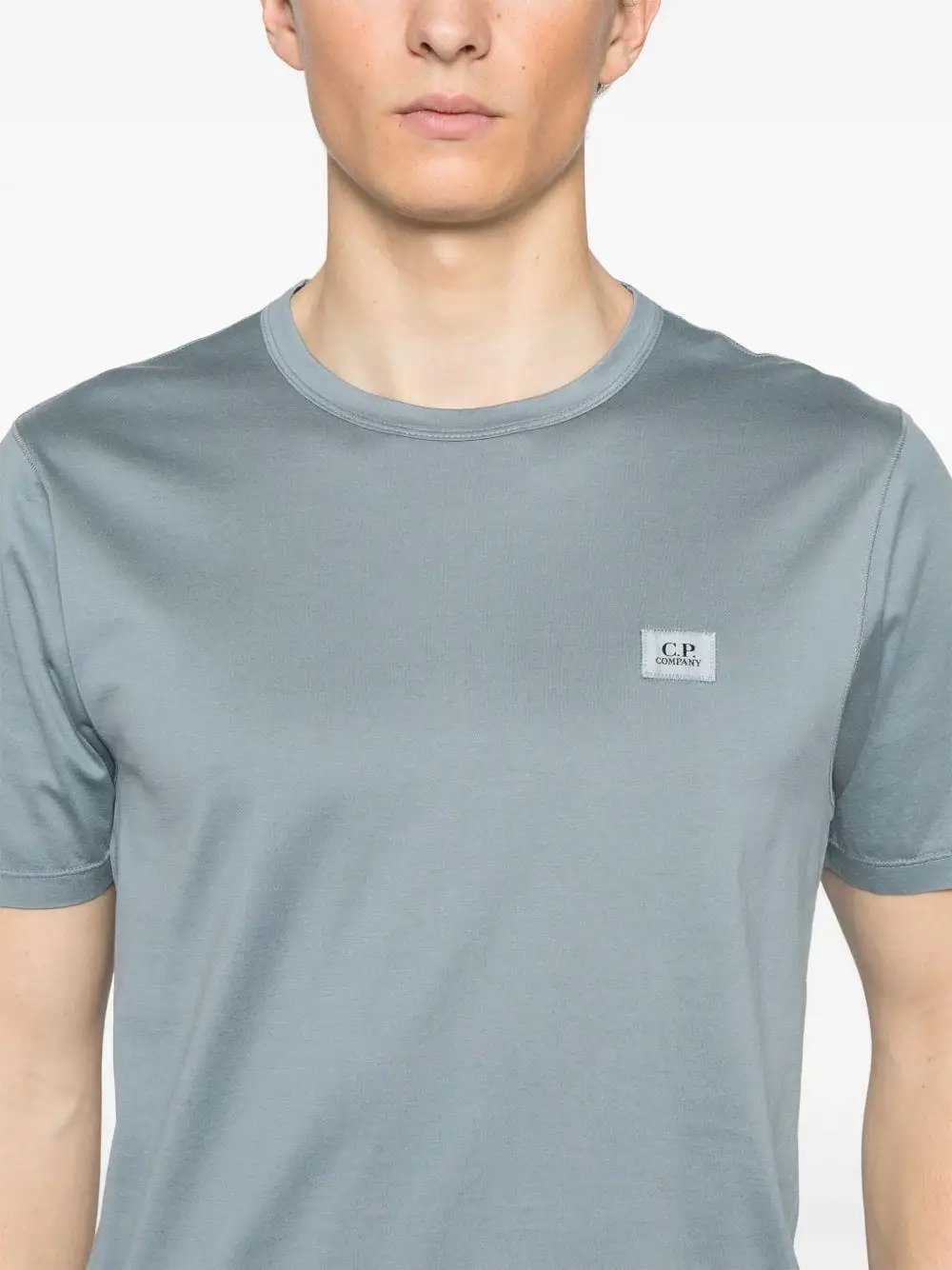 Camiseta C.P. Company Mercerized Jersey Logo Patch - Image 7