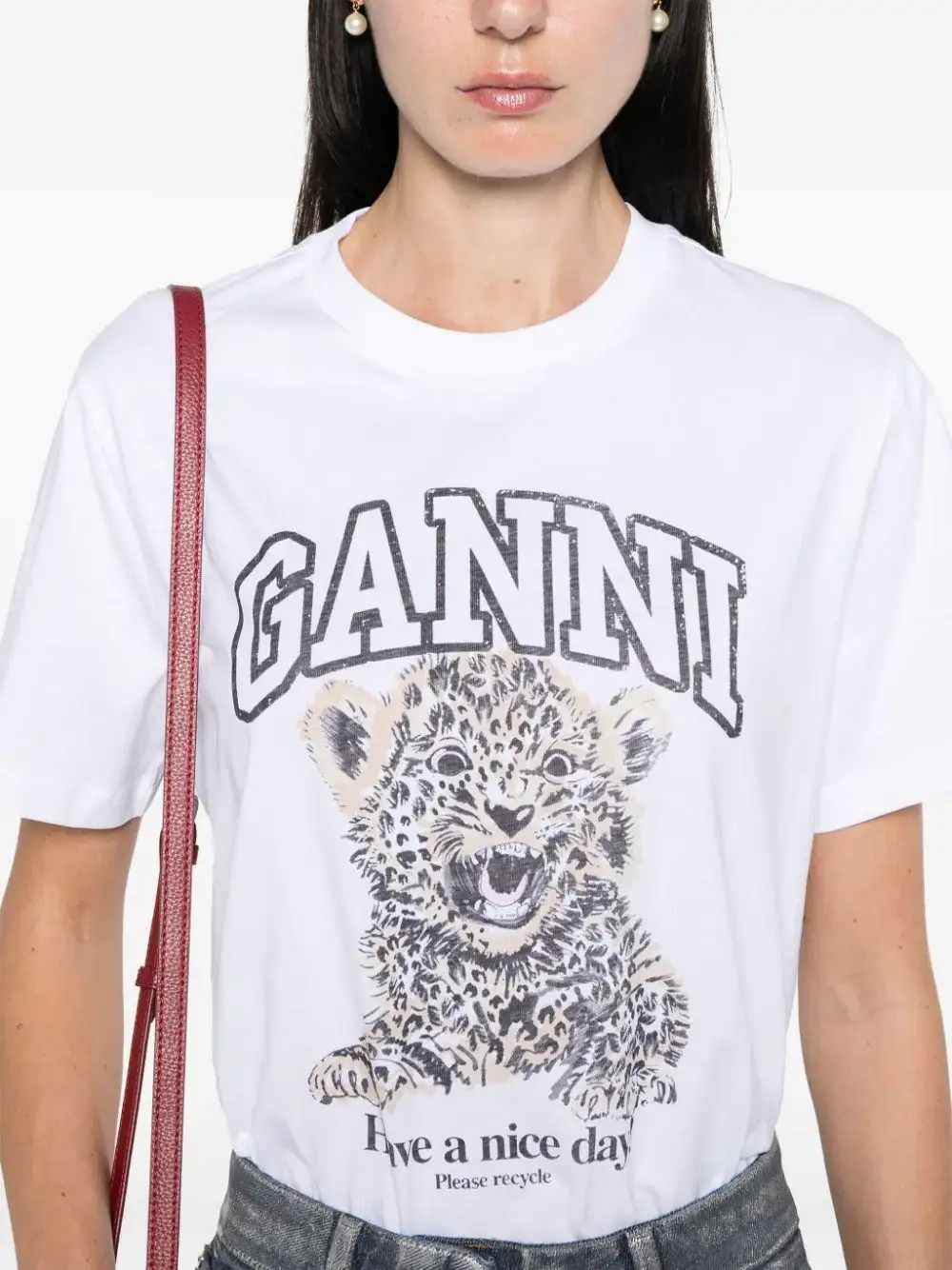 Camiseta Ganni Leopard - Image 7