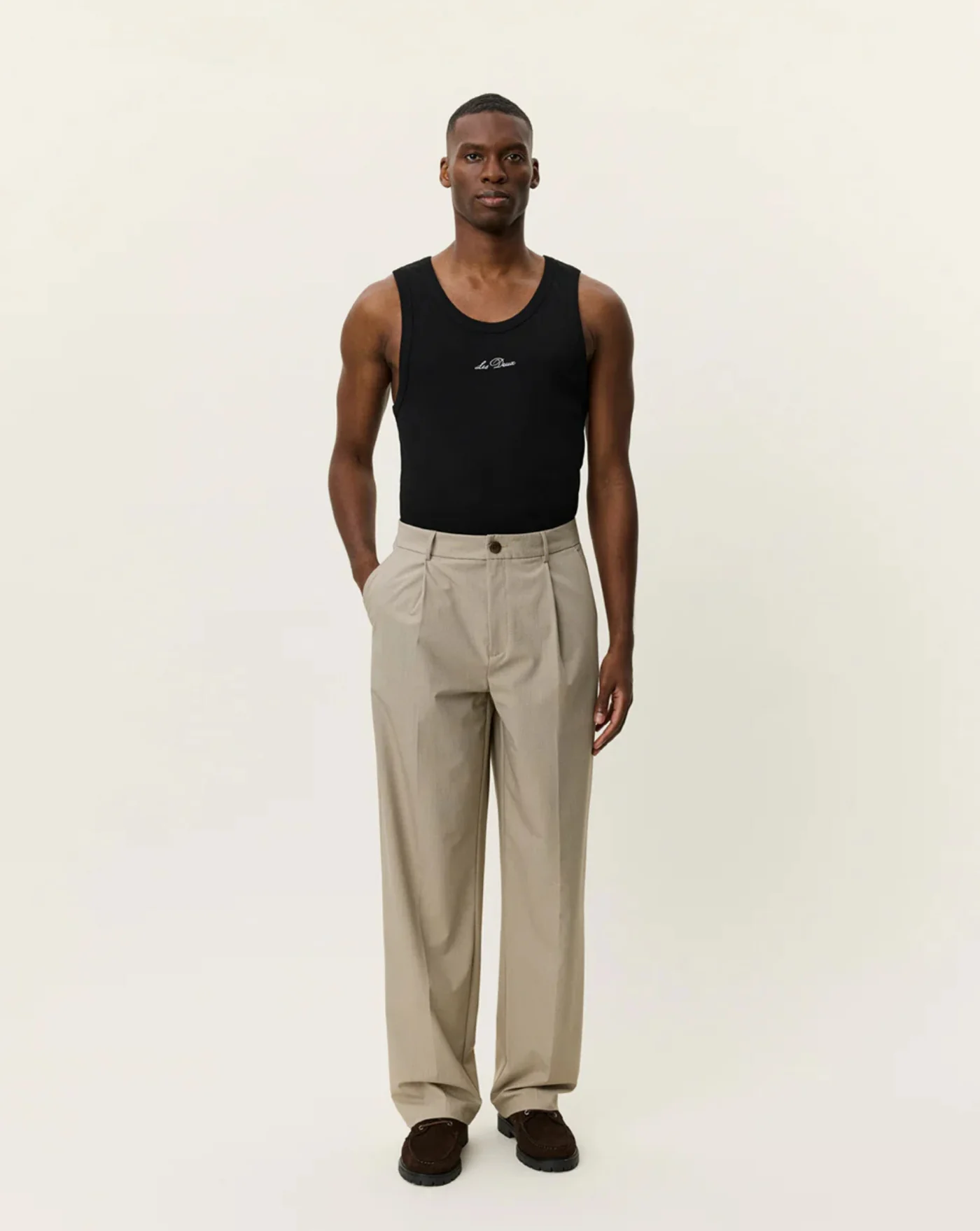 Pantalon Les Deux Reece Pleated Mini Check Pants - Image 3