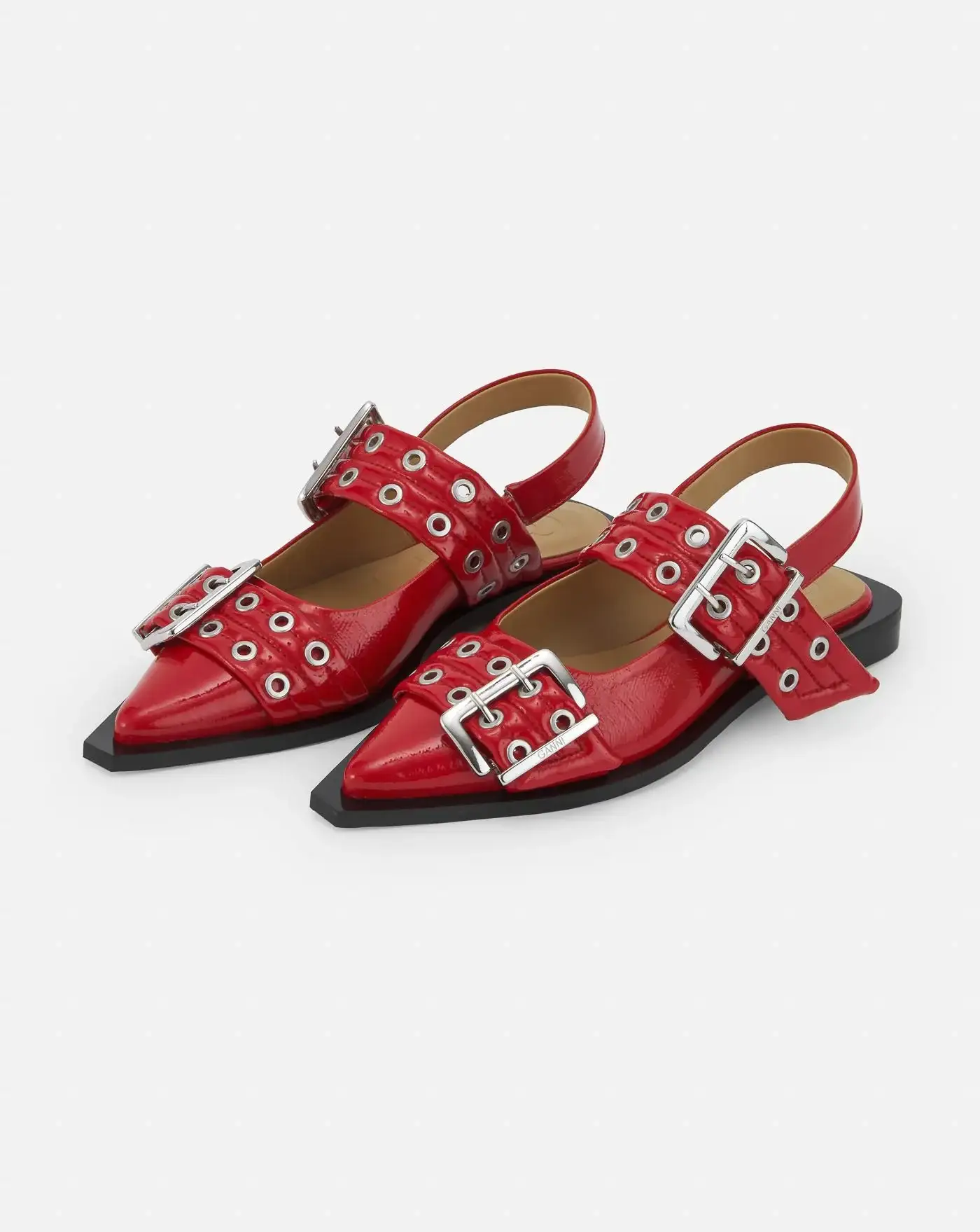 Zapatos Ganni Feminine Buckle Ballerina - Image 2